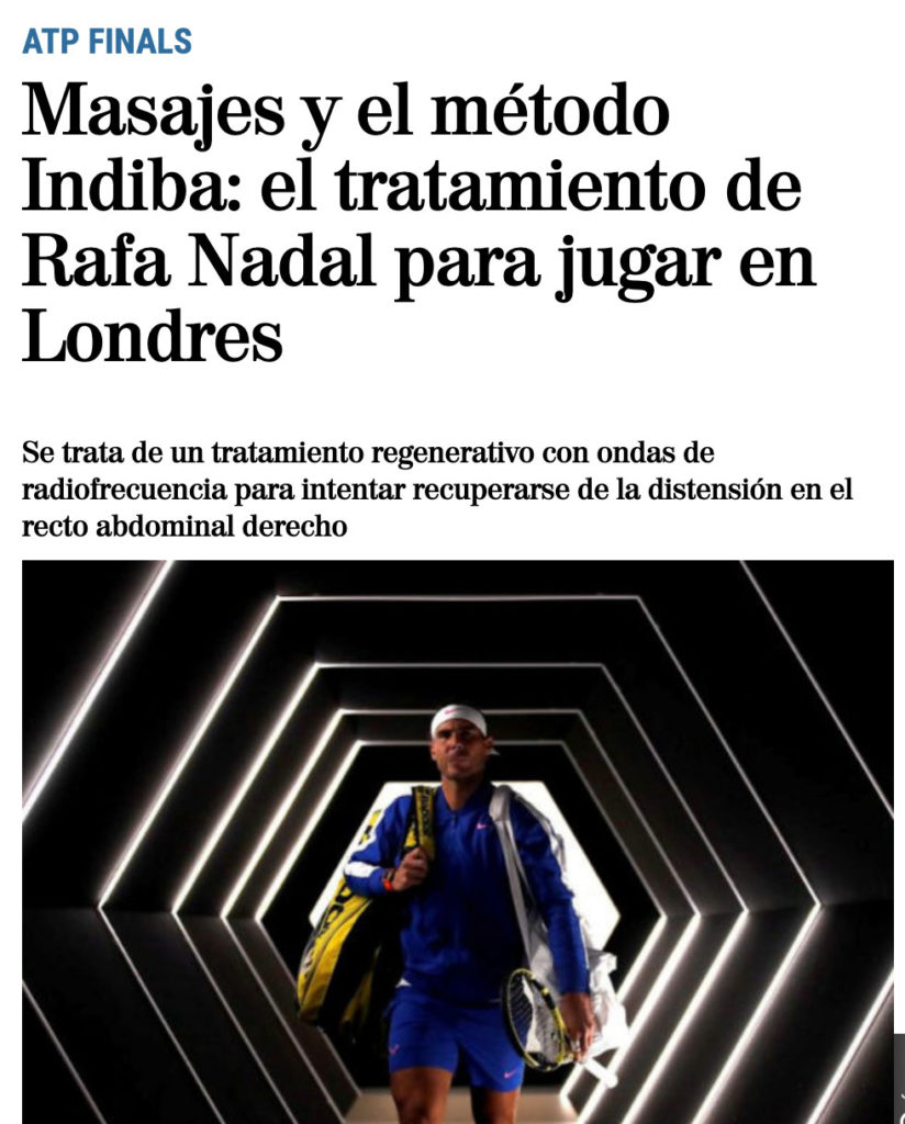Método Indiba Rafael Nadal